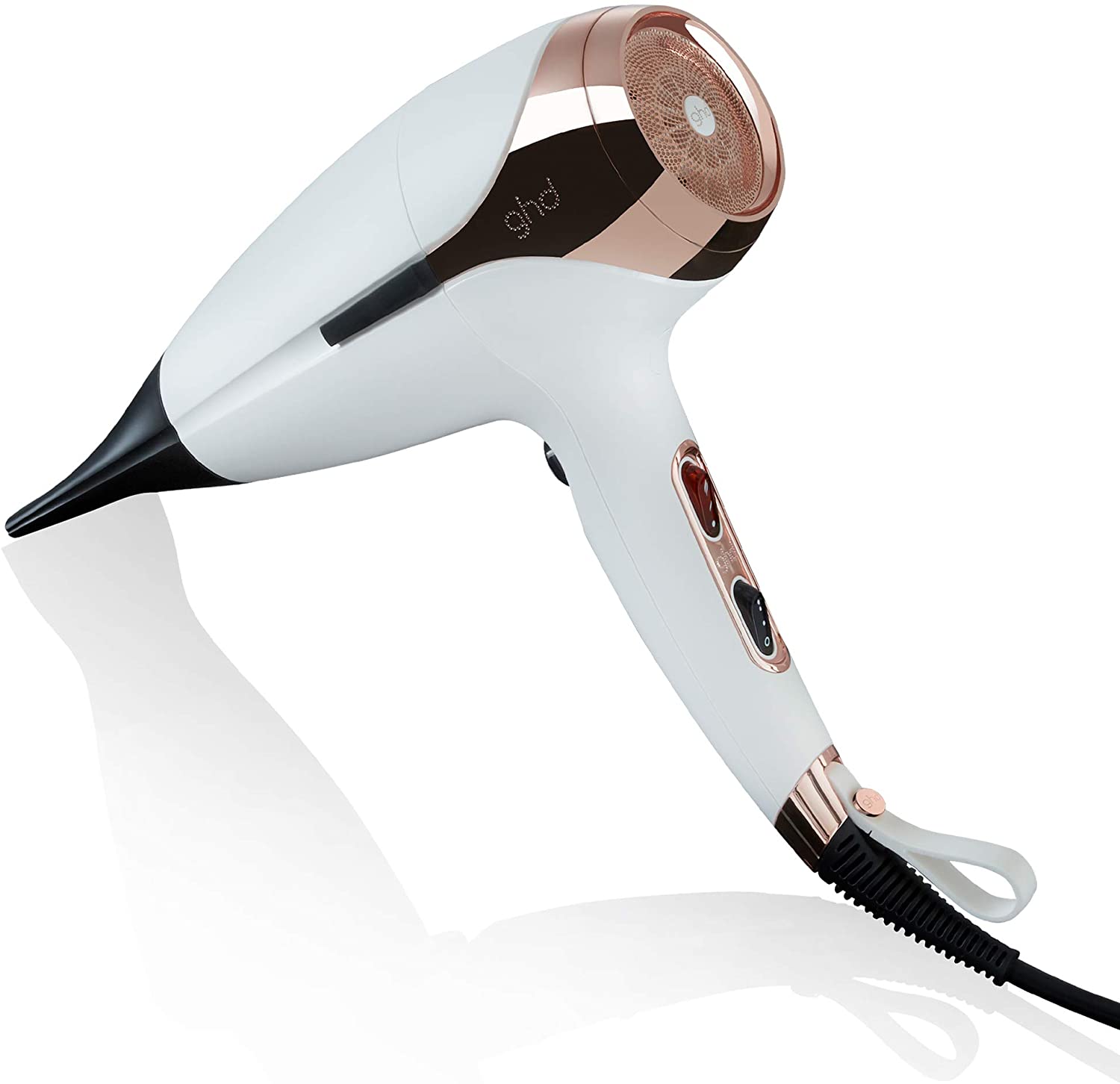 GHD Elios Nuovo Asciugacapelli Più Potente e Leggero(Bianco)